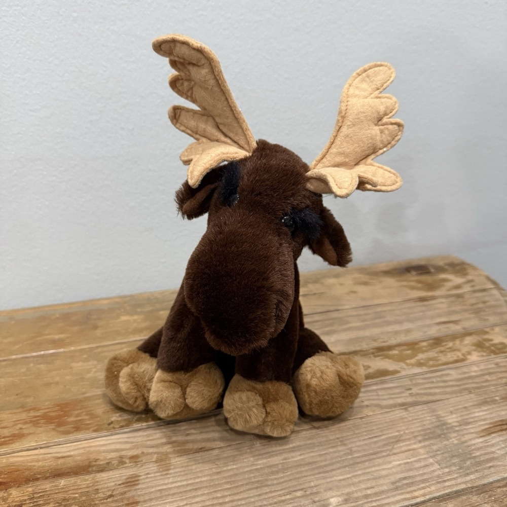 Dakin Elk Moose Plush Marty Brown Unisex Small Brown Excellent 1986 Vintage